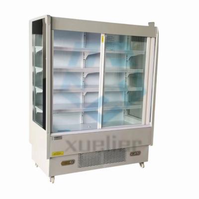 China Commercial Air Curtain Cabinet Fan Cooling Vegetable And Fruit for sale