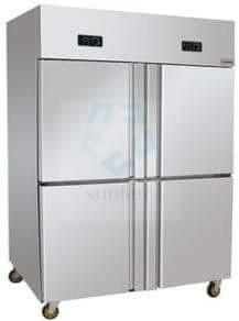 China 4 Doors Commercial Stainless Steel Upright Freezer 900L 32 Cu Ft for sale