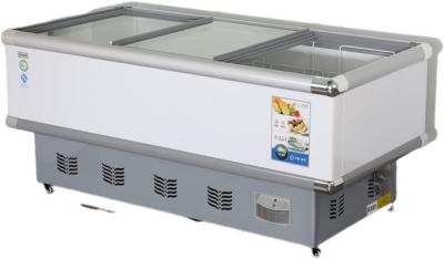 China Double Door Chicken Meat Display Chiller Air Cooling for sale