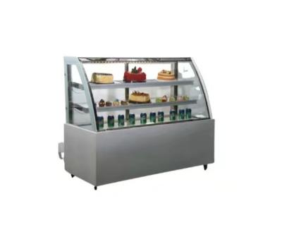 China Curved Glass Cake Fridge Display Cabinet 0.9m 1.2m 1.5m 1.8m for sale