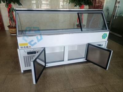 China 2C - 8C Seafood Deli Display Freezer Refrigerated Deli Case for sale