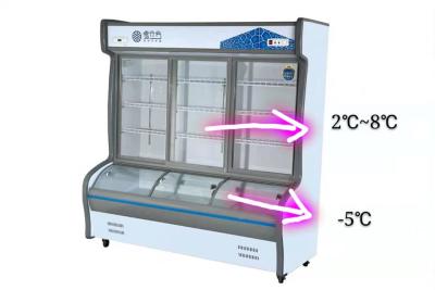 China Electric 1200L Glass Door Chest Freezer Digital Control for sale
