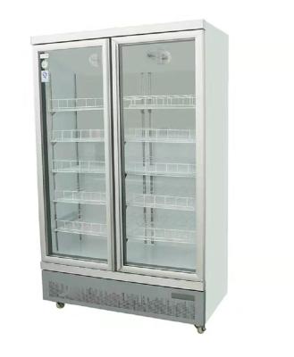 China Cold Drink 1260L Beer Upright Glass Door Freezer 220V To 240V for sale
