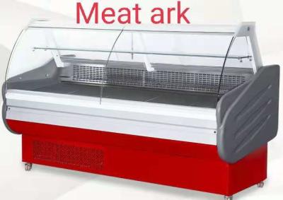 China Air Cooling Sliding Butcher Meat Freezer 2 Doors for sale
