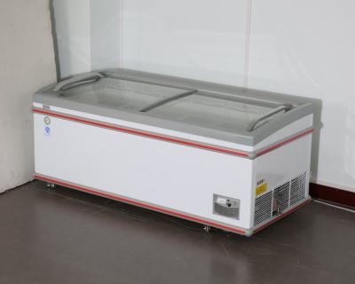 China Direct cooling Commercial Chest Freezer Glass Top for sale