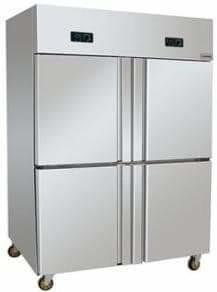China Four Doors Stainless Steel Upright Commercial Freezer Kitchen 900L 32 Cu Ft for sale