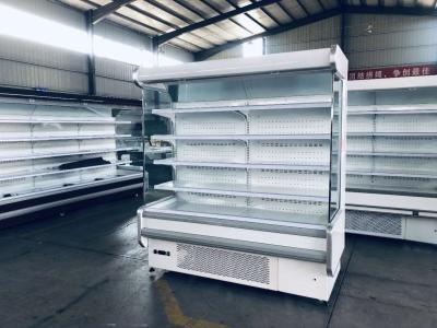 China 220V Air Curtain Cabinet 2 To 8 Degree Vegetable Display Freezer for sale