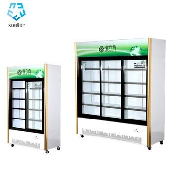 Китай Воздух двери серии 2 и 3 зеленого цвета раздвижной двери коммерчески охладил шкафы напитка продается