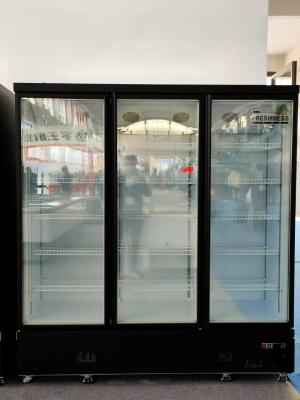 China Air Cooled Black Wine Cabinet Fridge Freezer Glass Heated Glass Door for sale