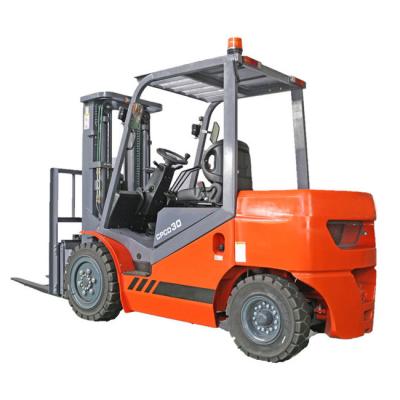 China Hydraulic 3 Ton Diesel Powered Forklift With Closed Cabin for sale