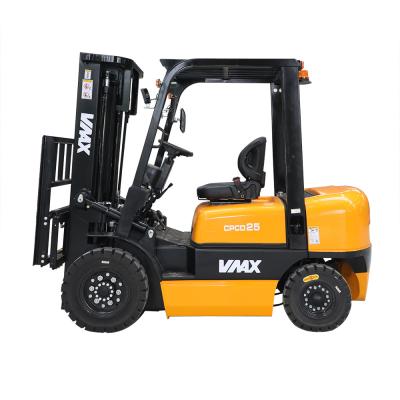 China 6000mm Lifting 2.5t Solid Tire Diesel Powered Forklift for sale