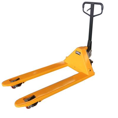 China 550mm/685mm 3000kg Manual Hydraulic Hand Pallet Truck With PU / Nylon Wheel for sale