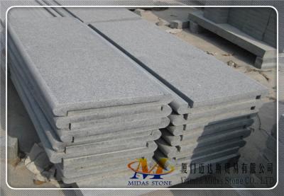 China Flamed G654 Grey Granite Pool Copings for sale