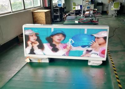 China Custom 5mm Taxi Advertising Screens Taxi Roof Signs Led 6000cd/㎡ for sale