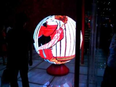 China SMD P4 Indoor Full Color Sphere Led Ball Display Curved Led Panel for sale