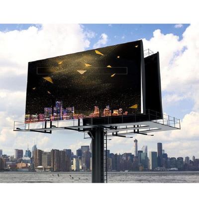 China Outdoor LED Display P10 OOH Advertising Billboard High Brightness Waterproof level Wide Viewing Angle Front&Back Service for sale