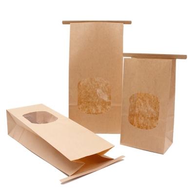China Compostable Kraft Paper Coffee Bags / Coffee Pouch Packaging Customized for sale