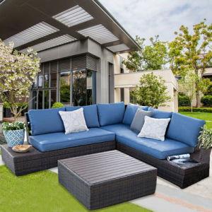 China Balcony Aluminum Outdoor Sofa Eco Friendly Rattan Garden Sofa Set for sale