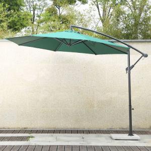 China Paraguas de jardín de sol verde OEM Paraguas de voladizo rectangular en venta