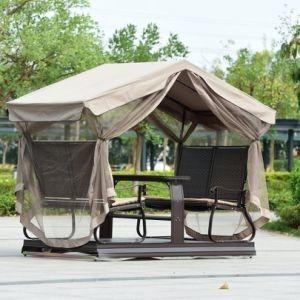 China Metal Frame Hanging Outdoor Basket Chair Patio Leisure Garden Swing Chairs for sale