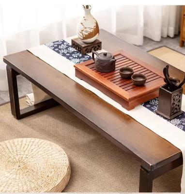 China Custom different color Chinese Floding Tea table Bamboo coffee table for bedroom bay window for sale