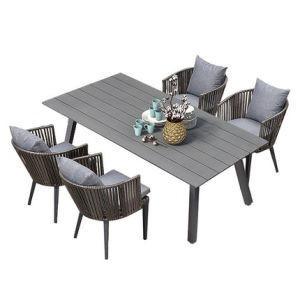 China Customized Balcony Table And Chair Washable Rattan Garden Table And Chairs for sale