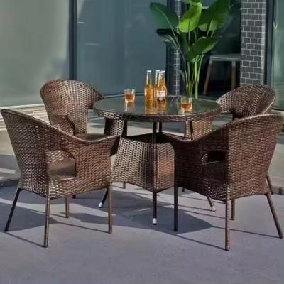 China Hotel Rattan Lounge Set Oem Outdoor Lounge Dining Set For Courtyard for sale