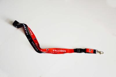 China Heat Transfer Printing Atlanta Falcons NFL Lanyard  With Plastic Hook for sale