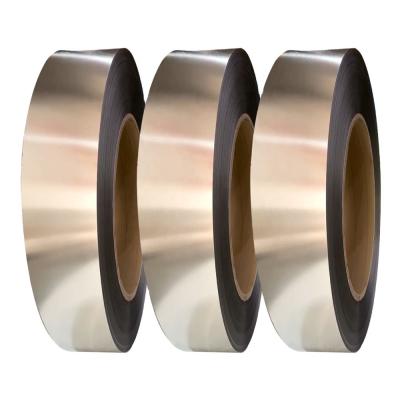 China ATSM Precision Stainless Steel Metal Strip Coil Hot Rolled 321 316L Golden Color for sale