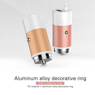 China Hot Selling New Aluminium Alloy Dual USB Car Charger for iPhone iPad iPod Camera Car Charger for sale