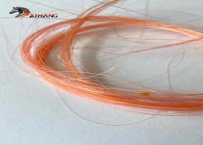 China Orange Colored Hair Extensions Human Hair 6in 7in 8in Horse Hair Extensions for sale