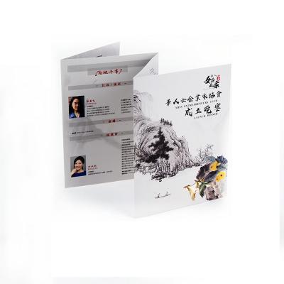 China A6 Color Printing Brochure , Glossy Lamination Die Cut Leaflet / Flyer for sale