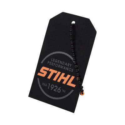 China Black Board Paper Hang Tag , 100-300gsm PMS Recycled Hang Tags for sale