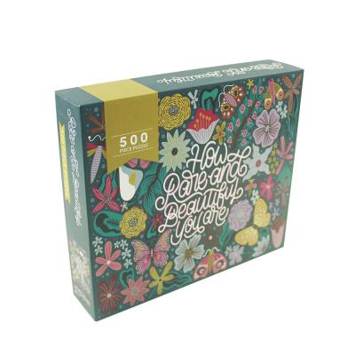 Chine Puzzle 500pcs de papier denteux épaissi de casse-tête de jeu de papier de carton à vendre