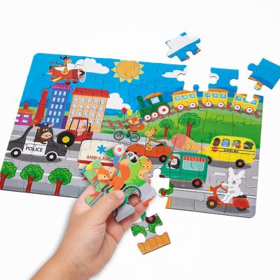 China Less Pieces 1.8mm 2d Paper Jigsaw Puzzle Educational For Children for sale
