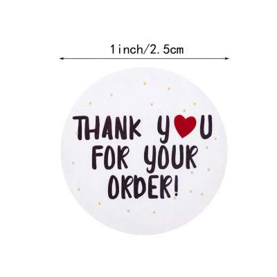 China Thank You Words Printed Paper Sticker , Demossed Adhesive Printer Paper for sale