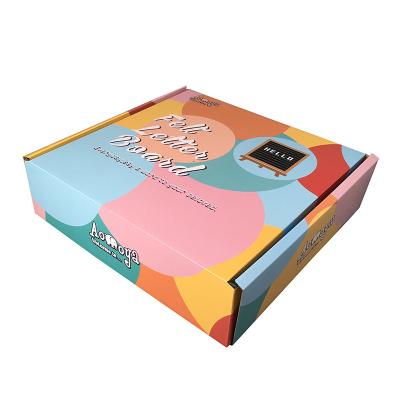 China CMYK Corrugated Foldable Paper Box Spot UV Display Aircraft Style for sale