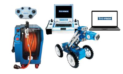 China Easy Operated CCTV Robot Camera , Sewer Pipe Inspection Robot With Pan & Tilt Camera for sale