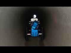 CCTV Robot Crawling in Pipe for Video Inspection