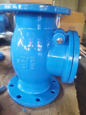 China Swing Cast Iron Check Valve 150mm Soft Seat EN1092/JIS B2212 End Connection for sale