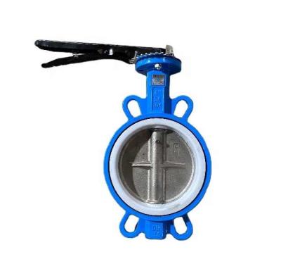 China Manual Motorized Ductile Iron Butterfly Valve Wafer Type for sale