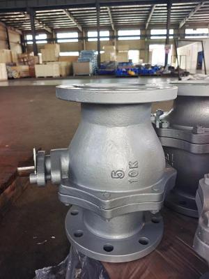 China Gearbox Flanged Ductile Iron Ball Valve With EPDM Sealing for sale