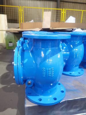 China Temperature Range -20C-120C Swing Check Valve With Damper For Water / Steam / Oil/  Gas Te koop