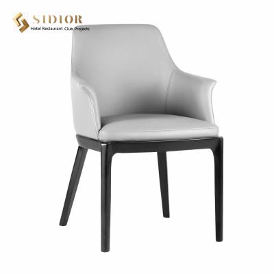 China ODM PU Leather Low Back Upholstered Dining Chairs for sale