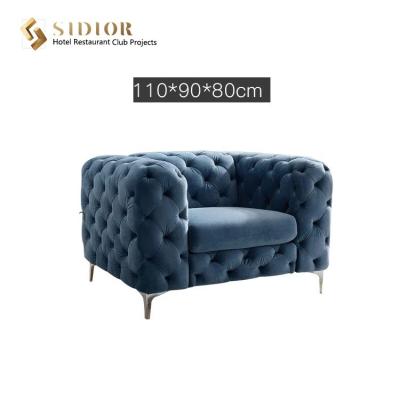China 80cm Height Armrest Single Modern Upholstered Sofa for sale