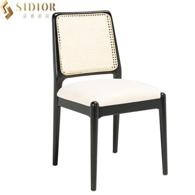 China Leather Upholstery Vintage Italian Dining Chairs White High Back Chairs ODM for sale