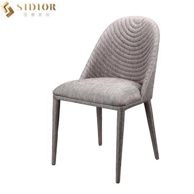 China 0.28 CBM Luxury Italian Mid Century Modern Dining Room Chairs Solid Wood Legs for sale