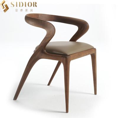 China Multi Color Modern Solid Wood Dining Chairs Low Back 75cm Height for sale