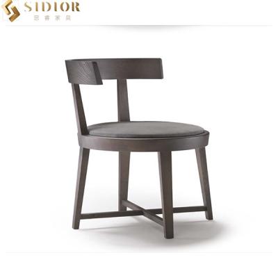 China Modern Ergonomic Solid Wood Leg Dining Chair Dining Room Furniture for sale