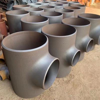 Китай Dn80 Tee Stainless Steel Pipe Fitting Din En 10253 Yellow Paint Technics Forged продается
